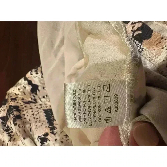 Laurie Felt Womens 1X Snake Print Long Sleeve V-Neck Tunic Blouse Assymetrical‎ - Picture 9 of 10